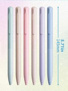 6支裝混色中性墨水筆 辦公用品 原子筆 黑筆 彩色鉛筆 返校季 - 預設 - 查看 7