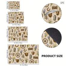 1pc Diatomaceous Earth Drying Mat, Non-Slip Heat-Resistant Absorbent Mat, Suitable For Kitchen Countertops, Coffee Machines, Tableware, Home Cafe Bar Party Decor Placemat Gift - Multicolor - View 6