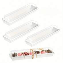 20/40pcs (Box+Lid) Transparent Lid Bread Box, Disposable Cookie Box Dessert Container, Suitable For Chocolate, Fruit, Macaron, Cocoa Bomb, Pastry, Chocolate Packaging. Dessert Box, Perfect Choice For Mother's Day And Christmas Holidays - Multicolor - View 4