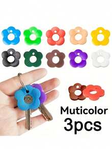 Teclas de Flores Coloridas (Con Etiquetas) – Cubiertas de Teclas Duraderas y Codificadas por Color, Adecuadas para Teclados de Hogar/Oficina; Cubiertas de Teclas de Tacto Suave con Etiquetas de Identificación, Convenientes para la Identificación Rápida de Teclas; Organizador de Llavero Elegante y Fácil de Instalar - Multicolor - Ver 11