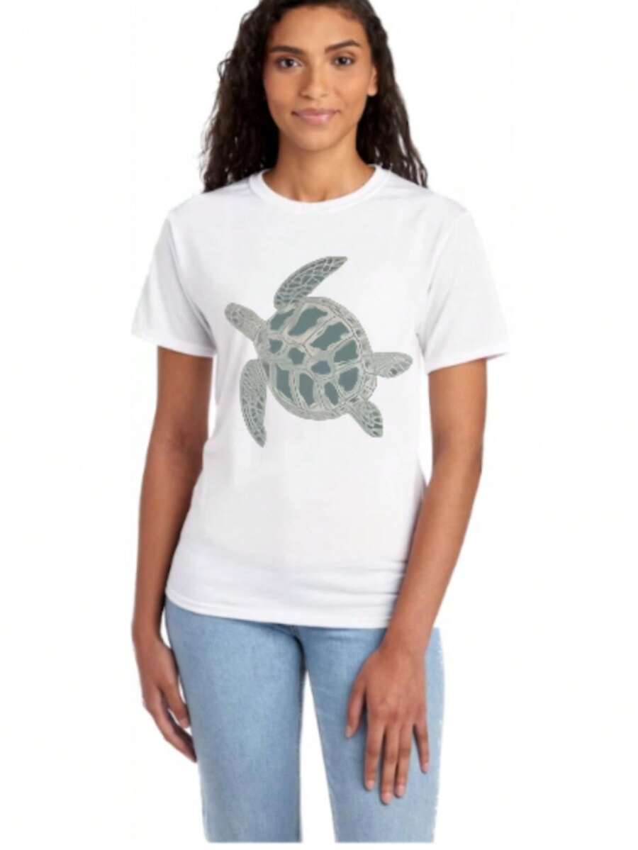 New Arrival,Women's Lemon &amp; Letter Print Round Neck Tee, Vintage Casual Short Sleeve T-shirt for Daily Wear, Ladies Summer, Top,Best Gift for you - Branco - Ver 1