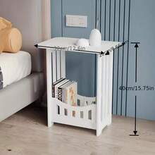 1 pieza Mesa auxiliar cuadrada mini, diseño minimalista creativo, adecuada para sala de estar, dormitorio, mesita de noche, apartamento pequeño, estilo nórdico - Multicolor - Ver 13