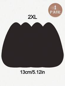 4/2pcs Plus Size Invisible Lifting Water Drop Shaped Breast Pads, Strapless Bra Inserts, Suitable For B-E Cup, Black, Nude - Multicolor - View 15