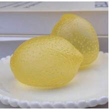1pc Maltose Lemon Shaped Squishy Toy, Slow Rebound Design, Cute Candy Color Finger Stress Relief Toy, Can Relieve Anxiety, Help ADHD Patients Focus Attention, Hand Exercise, Also Can Be Used As Office Desk Decoration And Party Gift, Soft Squeeze Toy - Multicolor - View 2