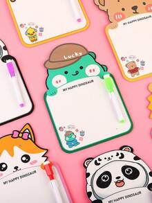 1pc/3pcs/6pcs Cute Cartoon Erasable Memo Board, Hanging Whiteboard, Erasable Drawing And Writing Board, Creative Design, High-Quality Writing Paper, Suitable For Memos And Office Notes - Multicolor - View 6