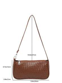 Nueva bolsa de hombro versátil y de moda con textura, bolso de mano para mujer - Marrón 2 - Ver 6