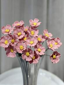 3 piezas/Set Flores de cerámica hechas a mano, artesanales, resistentes al frío y a la decoloración, perfectas para la decoración del hogar, adecuadas para uso interior y exterior, también un excelente regalo festivo - A - Ver 7