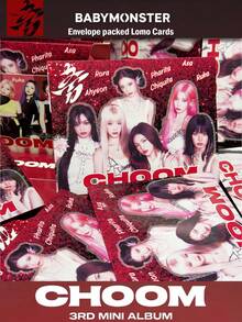 限量版 BAMONSTER-CHOOM 第3張迷你專輯官方小卡套組，K-Pop 女團專輯收藏卡，Ahyeon/Ruka/Pharita/Rora/Asa/Chiquita 粉絲收藏周邊禮物 - 彩色 - 查看 4