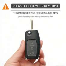 Silicone Car Key Cases Cover Fob For Focus 2 C-Max Ecosport S-Max Fusion Mondeo Remote Control Case Keychain - GRAY - View 5
