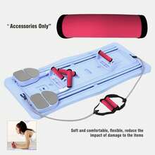 Funda protectora de agarre cómodo para la serie de tablas de Pilates - Antideslizante para mayor comodidad de transporte, plegable y portátil (Cuadrado rosa) - Rosa - Ver 4