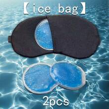 2pcs Multi-Functional Eye Mask Ice Pack, Cold Compress Eye Patch, Beauty And Personal Care, Tool Accessories, Facial Care Tool, Cold Compress Eye Mask, Cooling Hot And Cold Compress With Ice Eye Mask Ice Patch, Sleep Shading Cooling Gel, Cooling Gel, Reusable, Comfortable Use Anywhere - Multicolor - View 2
