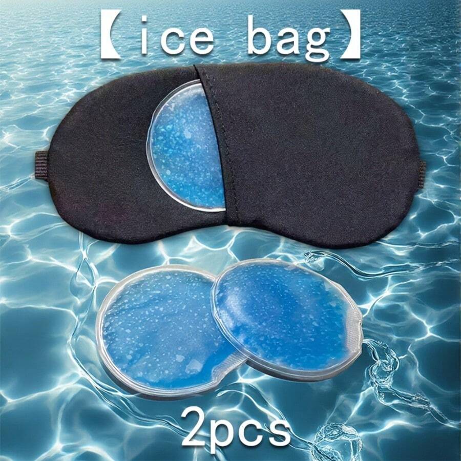 2pcs Multi-Functional Eye Mask Ice Pack, Cold Compress Eye Patch, Beauty And Personal Care, Tool Accessories, Facial Care Tool, Cold Compress Eye Mask, Cooling Hot And Cold Compress With Ice Eye Mask Ice Patch, Sleep Shading Cooling Gel, Cooling Gel, Reusable, Comfortable Use Anywhere