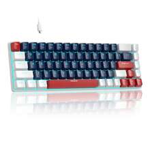 60% MageGee -BOX Mechanical Keyboard, Red Switch, 68 Keys, Adjustable LED Backlight, Translucent Keycaps, Portable Mini Layout Gaming Keyboard, Comfortable Typing, Suitable For Laptop, PC - View 18