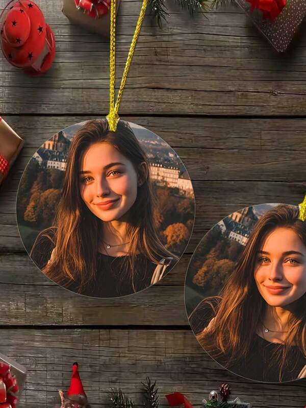 Custom Pattern Car Hanging Ornament, Custom Photo Pendant, Personalized Pendant, Home Hanging Decor, Bag Accessory, Key Accessory, Valentine's Day Gift, Father's Day Gift, Mother's Day Gift, Graduation Gift, Travel Gift, Anniversary Gift, Gift For Dad, Mom, Boyfriend, Girlfriend, Special Gift For Him Or Her