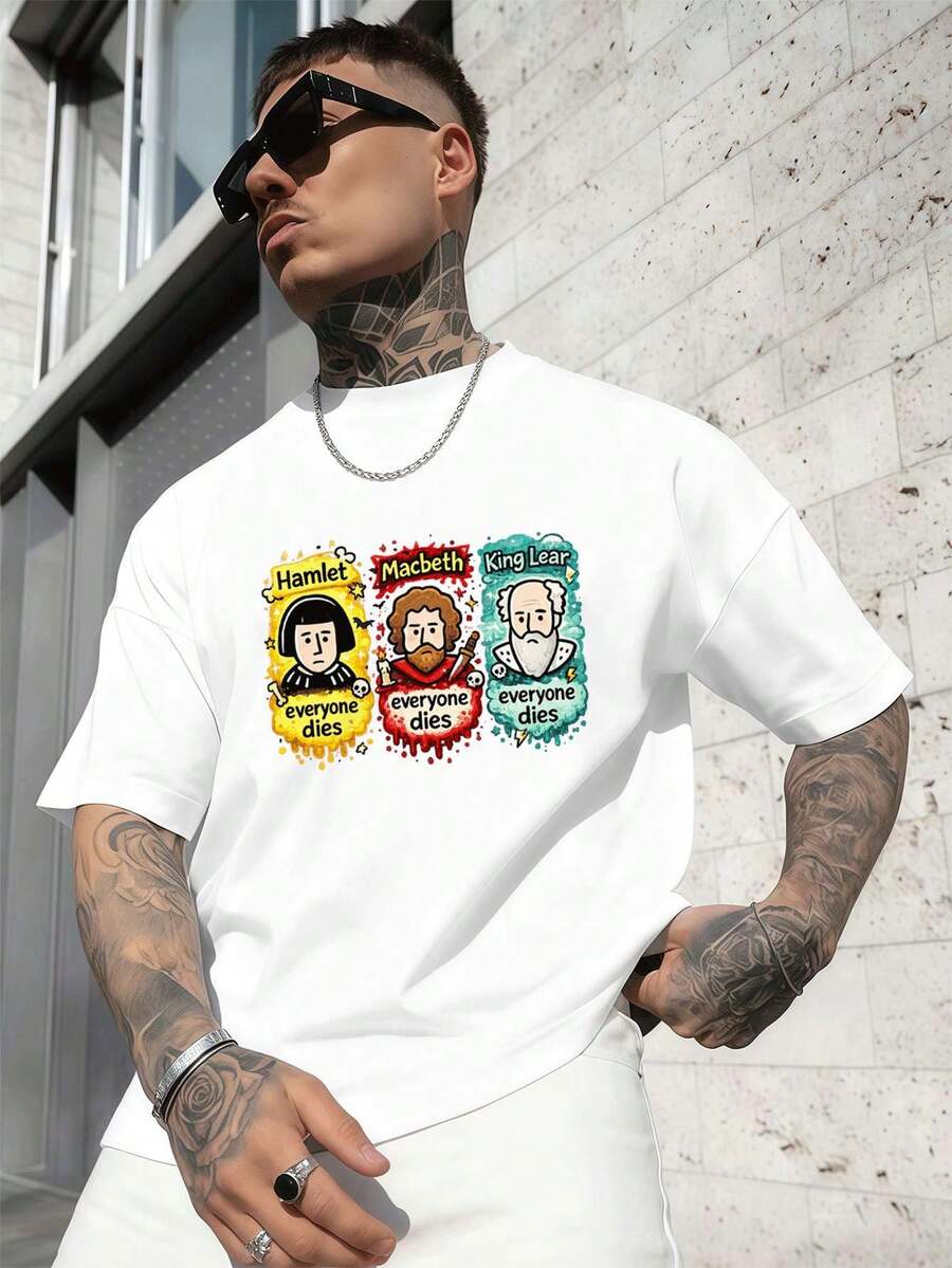T-shirts för män - Vitt - Visa 1