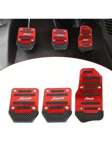 3PCS Multi-Color Universal Car Brake & Accelerator Pedal Covers, Accelerator Pedal Sleeve, Car Brake Pedal Protector, High-Quality Anti-Slip Pedal Pads, 3-Color Brake, Accelerator, Clutch Pedal Set, Suitable For Manual Transmission Car Pedal Pads - Foot Pedal - View 8