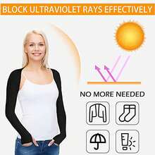 1pc Golf Sun Protection Arm Sleeves, Elastic Moisture-Wicking Breathable Unisex Outdoor Sports Cycling Sunshade Sleeves - Black - View 4