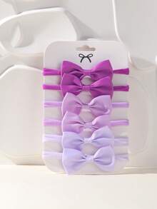 6pcs Multicolor Bow Hair Ties, Versatile For Ponytails, Suitable For Back To School And Daily Use - Mixed color - View 13