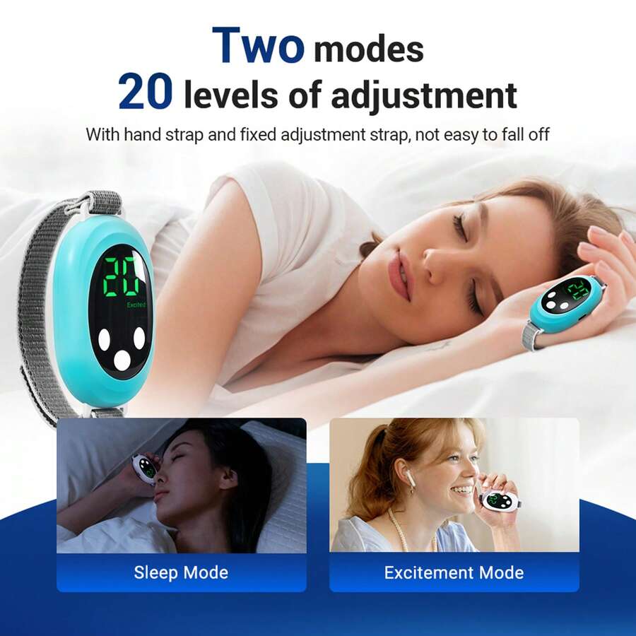 Hailicare Smart Sleep & Energy Regulator|2 Modes + 20 Intensity Levels|EMS Microcurrent For Stress Relief|Skin-Friendly Adjustable Strap|Type-C Fast Charging|Suitable For Sleep & Daily Use