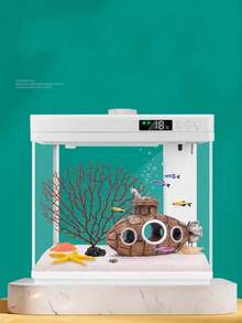 1件水下沉船潛水艇裝飾品，魚缸水族館裝飾潛水艇擺件，魚缸造景繁殖缸裝飾，魚蝦躲藏屋 - 彩色 - 查看 3