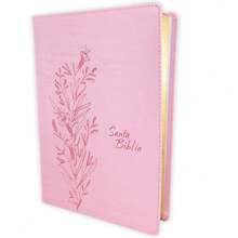 NTV Reference Bible In The Central Column Pink Simipiel Large Print - Single Book - View 1
