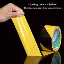 1 Roll Black And Yellow Danger Tape, Designed For Floor Safety Marking, Zebra Stripe Black And Yellow Diagonal Tape, Waterproof Strong Adhesive Warning Floor Marking Tape, With Strong Adhesion, Durability And Excellent Quality, Suitable For Walls, Floors, Tiles, Pipes And Equipment - Multicolor - View 13
