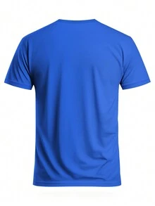 Men's Football T-Shirt, Lightweight & Soft, Suitable For Match, Training, Casual Wear, Gift, World Cup - Blue - View 4