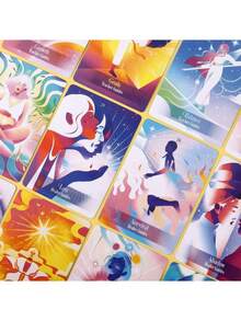 Angel Pattern Your Guide Oracle Cards - 56 Cards Oracle Deck, Enhance Your Sixth Sense, Get Divine Help, Improve Yourself - Multicolor - View 3