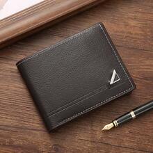 Ultra-Thin Portable Men's Bifold Wallet, Multiple Card Slots With ID Holder, Suitable For College Students, Business Professionals, Office Commuters, Business Gift - Black M455-2 - View 5