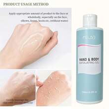 MELAO Hand & Body Exfoliating Gel 250ml/8.45fl.Oz, Gentle Skin Exfoliator To Remove Dead Skin, Deep Cleansing Smoothing Exfoliating Gel For Rough Dry Skin - 250ml - View 4