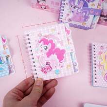 4Pcs Little Themed Notebook Set - Regular Paper Mini Spiral Diary, Office Daily Notes, And Diary Stationery, Suitable For Rewards And Back To School Season - XMBL Coil - View 5