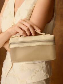 PREMIUM SQUARE OPENWORK BAG - Yellow - View 1