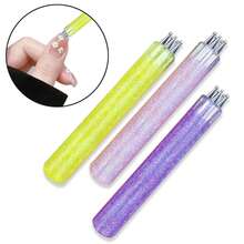 3Pcs 5-Head Nail Art Flower Dotting Pen, Manicure Dotting Pen For 5-Petal Flower, Rhinestone Picking, Nail Art Design For Beginners And Salon Use - Multicolor - View 3