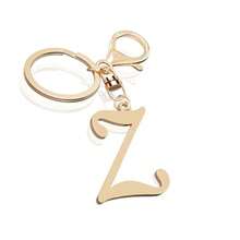 Cute Stainless Steel Keychain With Gold Initial Letter For Women And Girls, Charms For Key Purse, Backpack, Personalized Gift - Dorado from - View 7
