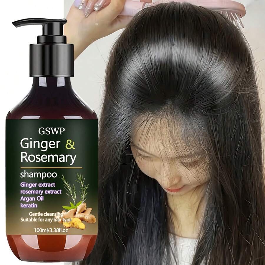 GSWP 生薑迷迭香洗髮精,清潔並強化脆弱髮質,2合1即時抗毛躁與抗屑,含多種天然成分,泡沫豐富,適合所有髮質,100ml - 洗髮水 - 查看 1