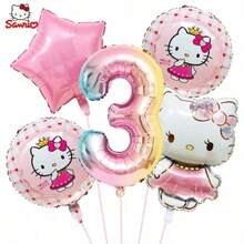 BUTTBILL Pink Kawaii Party Accessory, Premium Reusable Foil Balloons, Perfect For Toddler Girl Birthday, Baby Shower And Princess Carnival Party - View 14