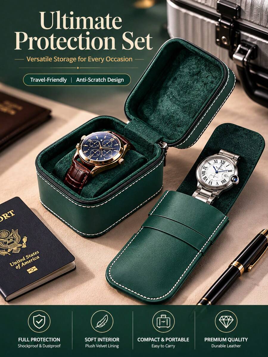 Kotak Penyimpanan Jam Tangan 1 Slot/6 Slot, Kotak Pajangan Jam Tangan Kulit, Kotak Penyimpanan Perhiasan Unisex, Kotak Organizer Jam Tangan Kelas Atas, Kotak Perjalanan Jam Tangan Kulit, Cocok untuk Pajangan Perhiasan di Meja, Dekorasi Rumah, Dekorasi Ruangan, Gaya Dekoratif, Pernikahan, Toko Perhiasan dan Organizer, Kotak Perhiasan, Kotak Penyimpanan Perhiasan, Pajangan Toko Perhiasan, Penyimpanan Perhiasan, Hadiah Wisuda, Musim Kembali ke Sekolah yang Ramah Lingkungan - MultiWarna - View 1