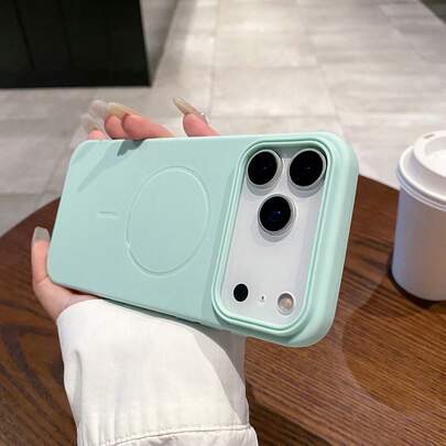 耐用霧面 MagSafe 相容磁吸手機殼，大鏡頭開孔防震保護套，薄環磨砂磁吸，適用於 iPhone 17 16 15 14 13 Pro Max 12 Pro Max 11 手機殼，節日禮物