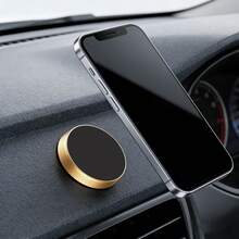 Aluminum Alloy Magnetic Car Phone Holder, Strong Magnetic Dashboard Phone Mount, Stable Car Navigation Phone Holder - A - View 6