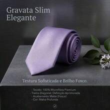A Matte Twill Tie, A Versatile Tie Suitable For Work, Interviews, And Weddings. - 淡紫色 - 查看 2