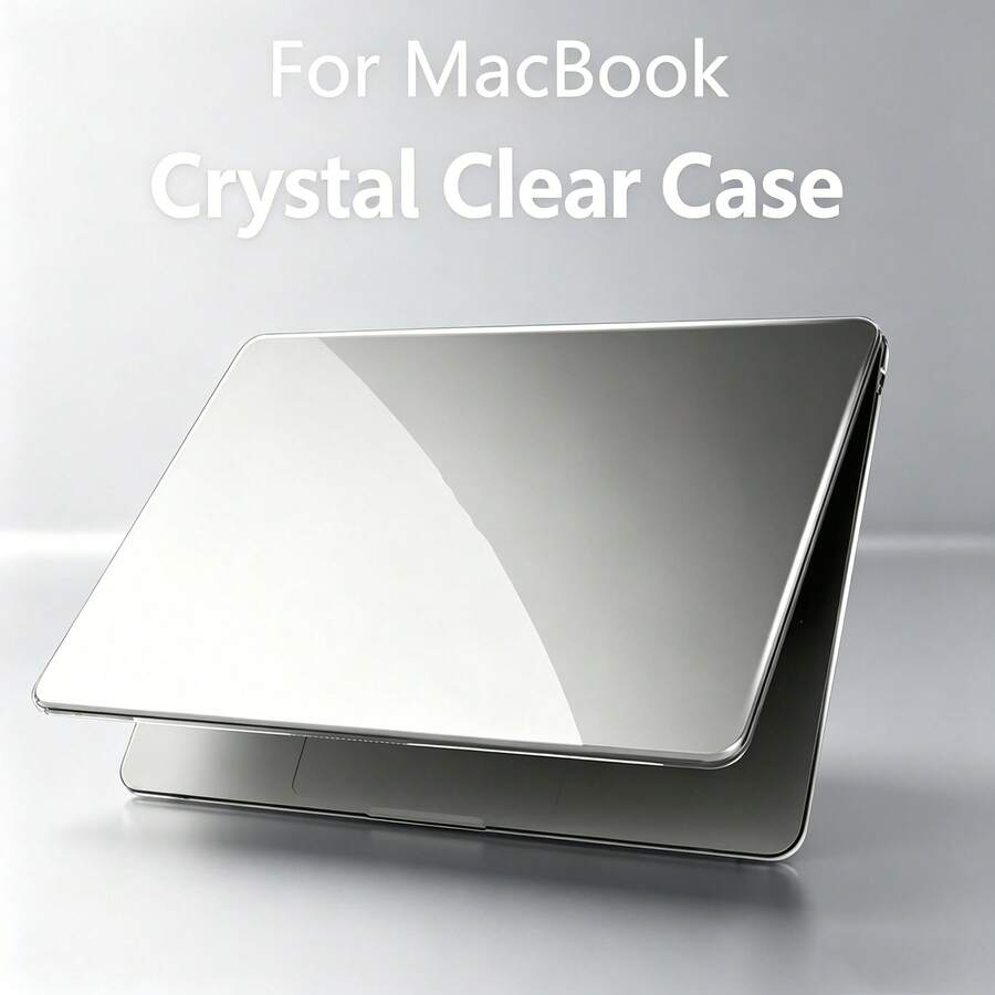 Upgraded Crystal Clear Protective Case, Four-Corner Full Coverage Shock-Absorbing Anti-Collision, High Transparency PC Material Non-Yellowing Laptop Protective Shell