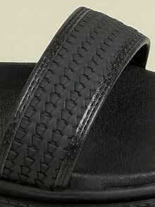 Women's Buckle Sandals, Low Heel Thick Sole, Fresh Random Embossed Woven Bohemian Vacation Retro Open Toe Flat Comfortable Summer New Lightweight Luxury Niche Design Unique Versatile Leg-Lengthening Backless Back Strap Hollow Shoes Summer Wedge Low Heel Non-Tiring Flat Shoes Fashion Outdoor Beach 2026 Spring/Autumn Black Breathable Fresh Elegant Elegant Match With Skirts Casual Sports Hollow Roman Shoes Size 33 Small 34 Small 42 Large 41-43 - Black - View 7