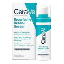 CeraVe Resurfacing Retinol Serum For Post Acne Marks, Formulated With Licorice Root Extract & Niacinamide, Brightening Serum & Pore Minimizer For Face, Post Acne Skin Barrier Repair, Non-Comedogenic - Retinol - 查看 1