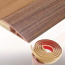 1 buah Strip Ramp Ambang Pintu PVC, Strip Ambang Pintu, Strip Penghambat Kecepatan Ambang Pintu, Stiker Strip Transisi Lantai, Profil Kompensasi yang Dapat Diatur Ketinggiannya, Rel Transisi, 100cm*1cm - A - View 5