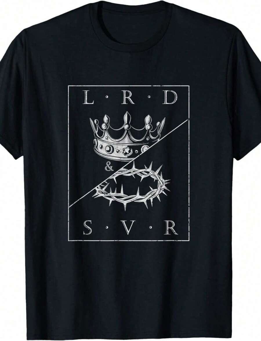 Classic Unisex Cotton T-Shirt With Vintage Cartoon Figure Design For Concerts - Hitam - View 1