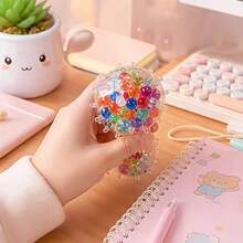 Children's Soft Grape Bead Squeeze Water Ball, Stress Relief Fingertip Toy, Kids Birthday Party Gift - Multicolor - View 3