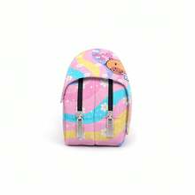 Printed Capybara, Pink Pencil Case, Double-Layer Flap Pencil Case Stationery Box, Can Hold Pencils, Keys, Phones, Coins, Small It, First Day Of School - Multicolor - View 7