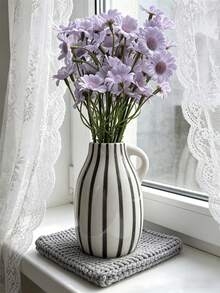 1pc European Luxury Ceramic Universal Vase, Suitable For Home Living Room, Entryway, Model Home, Hotel Tabletop Decor, Artistic Vase, Can Be Used For Flower Arrangement, Minimalist Living Room Exhibition Hall Decoration, Home Decor, Vase, Centerpiece, Tabletop Decoration, Valentine's Day Gift - Multicolor C - View 5