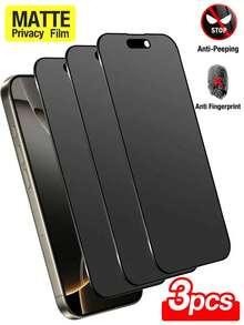 3pcs Matte Privacy Screen Protector Film, Compatible With IPhone 17 Pro Max | Made Of Soft Film (Not Tempered Glass/Ceramic Film), Shatter-Proof And Shock-Absorbing | Privacy Function Ensures Screen Content Is Only Visible From The Front Screen Protection Essentials, Applicable To Daily Shield, Office, Home Daily Shield Office Home Phone Screen Protector Phone Accessories Anti-Spy - 3pcs Matte Privacy - View 31