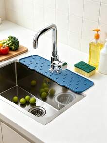 10/3/2/1pc Modern Faucet Silicone Draining Mat Easy Clean Counter Organizer For Professionals Colorful Protective Splashing Mat For Apartment Hotel Kitchen Sink Organizers Kitchen Accessories Draining Mats Sink Supplies - Multiple Styles - View 5